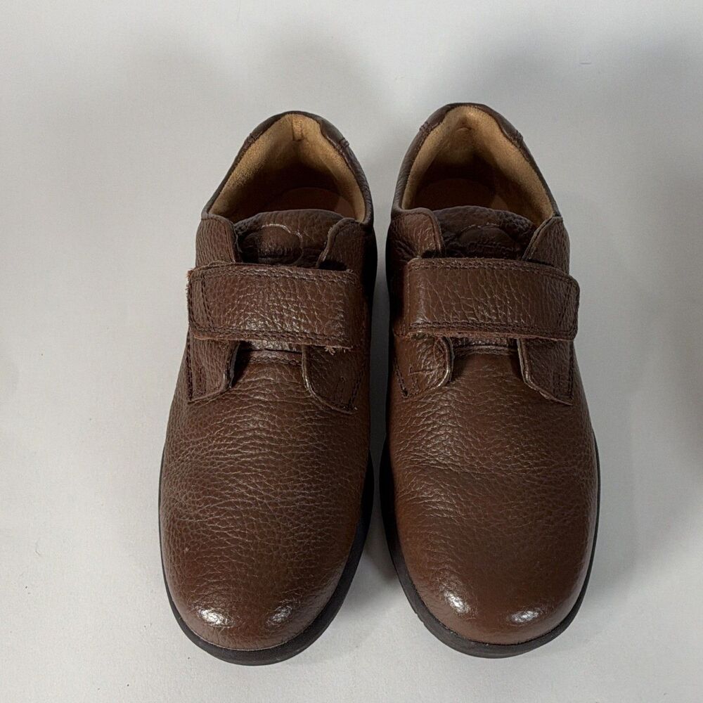 Dr. Comfort William 6020 Men’s 8W Brown Leather Diabetic Comfort Shoes Hook Loop